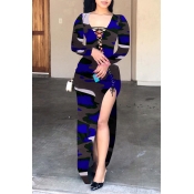 Lovely Trendy Bandage Design Camouflage Printed Bl