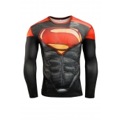 Lovely Casual O Neck Printed Red T-shirt