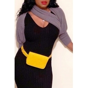 Lovely Chic Halter Grey Sweater