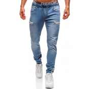 Lovely Trendy Basic Baby Blue Jeans