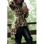 Lovely Casual Leopard White Blouse