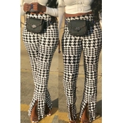 Lovely Chic Print White Pants