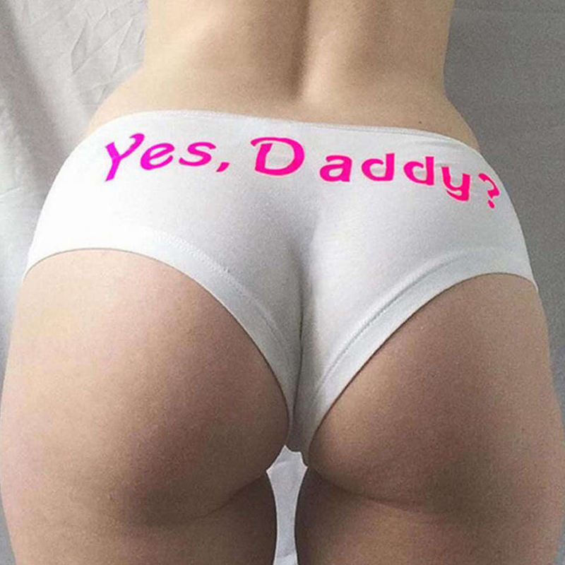 

Lovely Sexy Letter White Panties