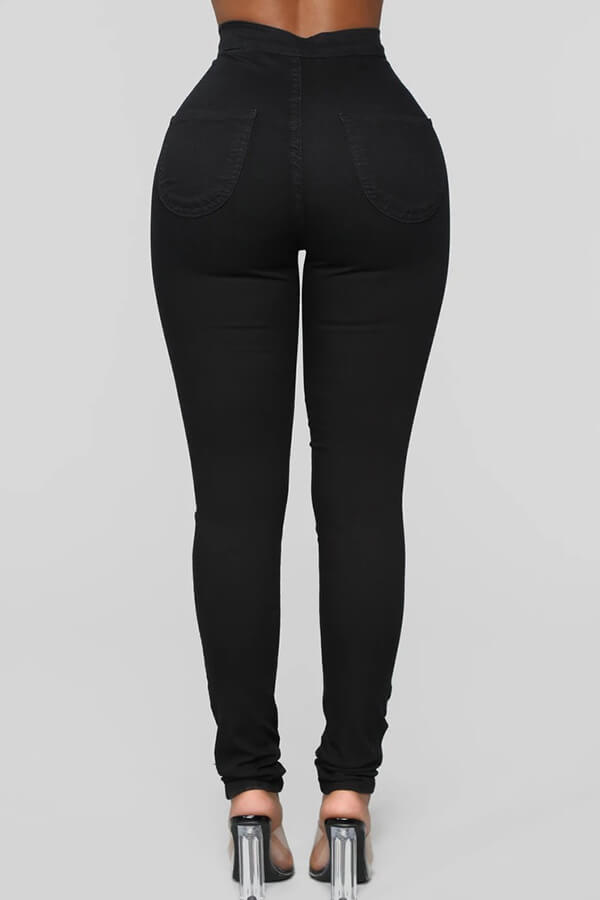 Lovely Trendy Skinny Black Pants