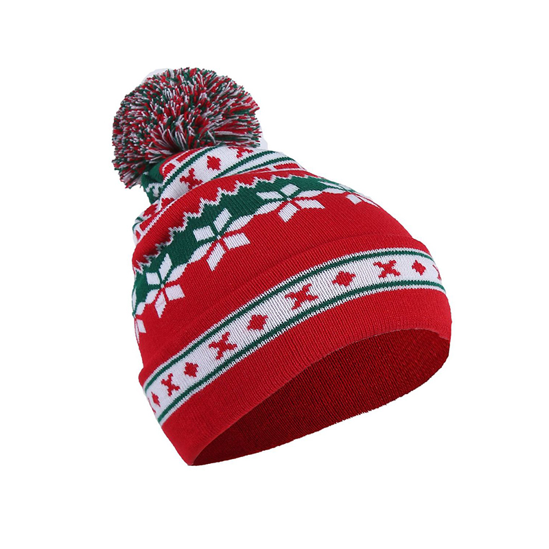 

Lovely Casual Snowflakes Red Beanie