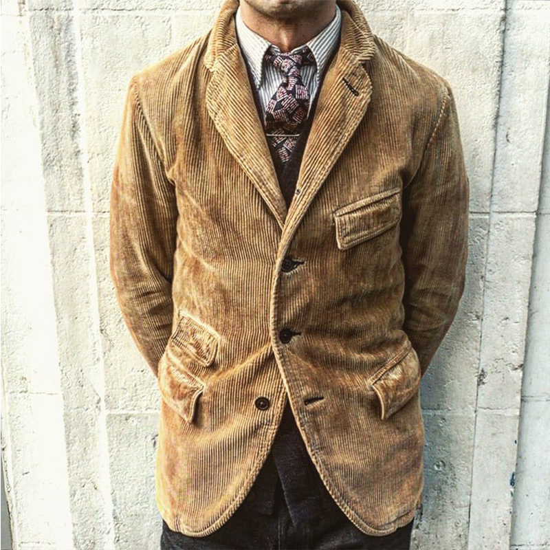 

Lovely Casual Turndown Collar Light Tan Formal Wear