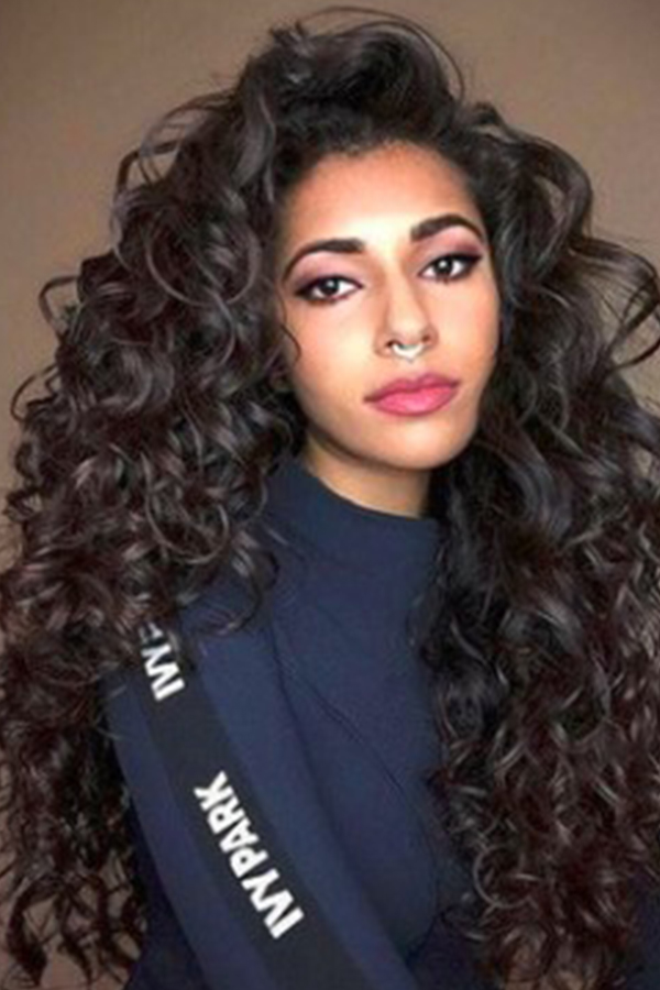 

Lovely Street Natural Looking Long Wavy Black Wigs