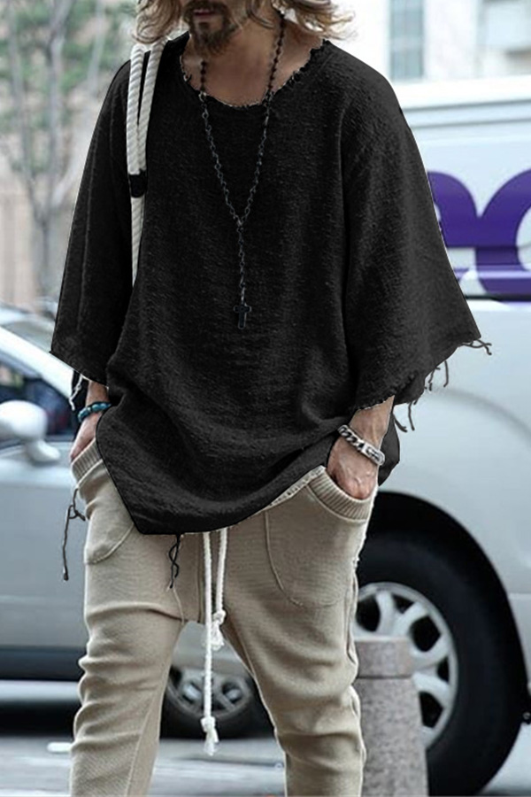 

Lovely Casual Loose Black Hoodie