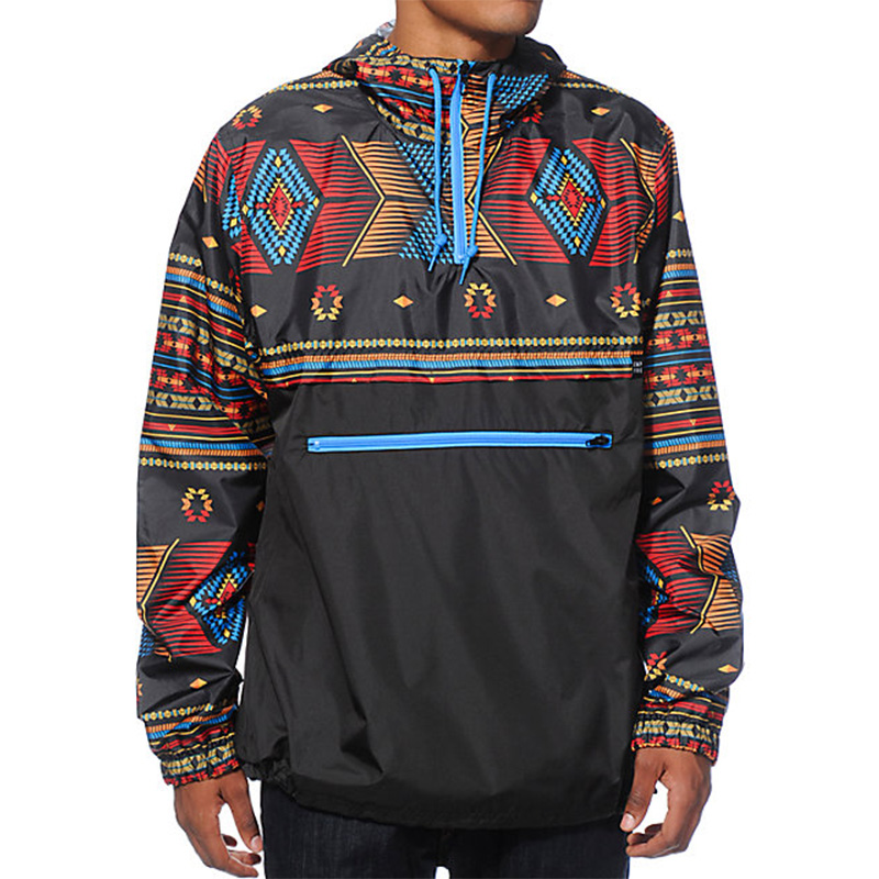 

Lovely Bohemian Print Black Hoodie
