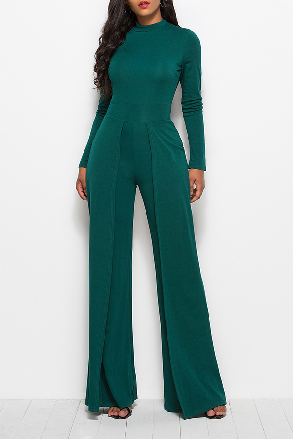 Lovely Trendy Loose Green One-piece Jumpsuit