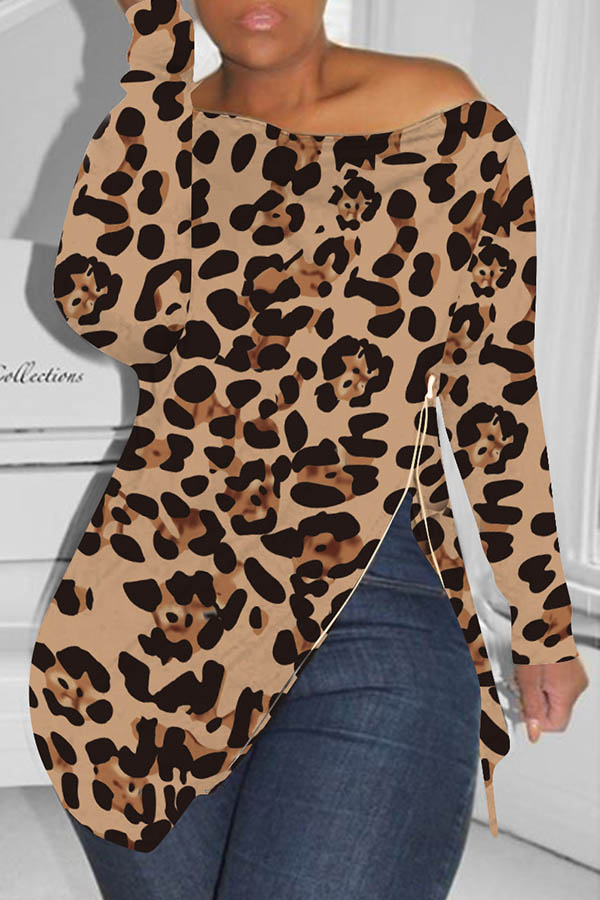 

Lovely Leisure Leopard Print T-shirt