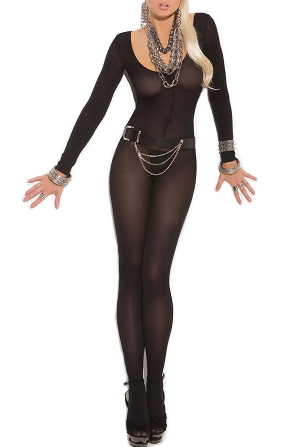 

Lovely Sexy See-through Black Bodystocking