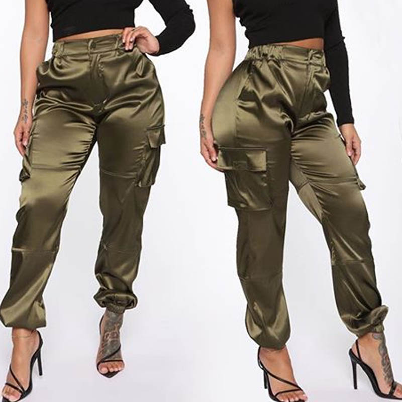 

Lovely Casual Pocket Brown Pants
