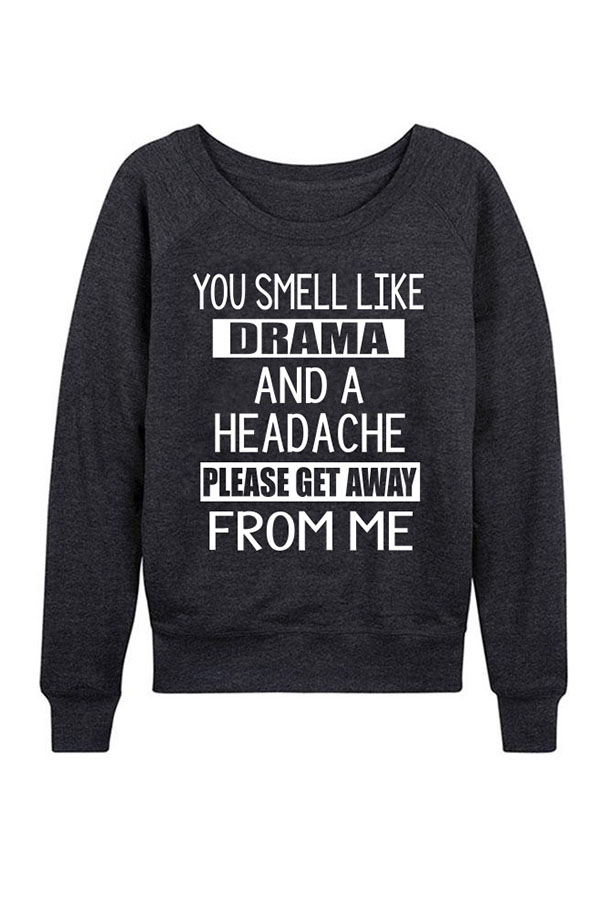 

Lovely Casual Letter Black Sweatshirt Hoodie