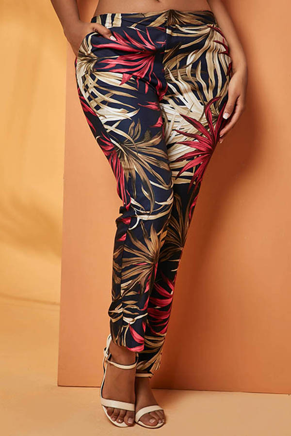 

Lovely Chic Print Multicolor Pants, Multi