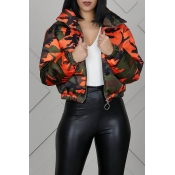 Lovely Casual Camo Croci Coat