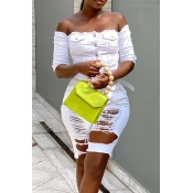 LW Leisure Hollow-out White One-piece Romper