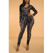 Lovely Sexy Sequin Multicolor One-piece Jumpsuit