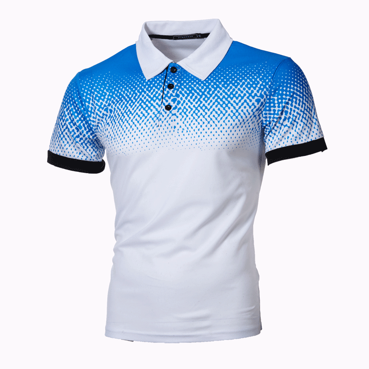 

Lovely Casual Print White Polo Shirt