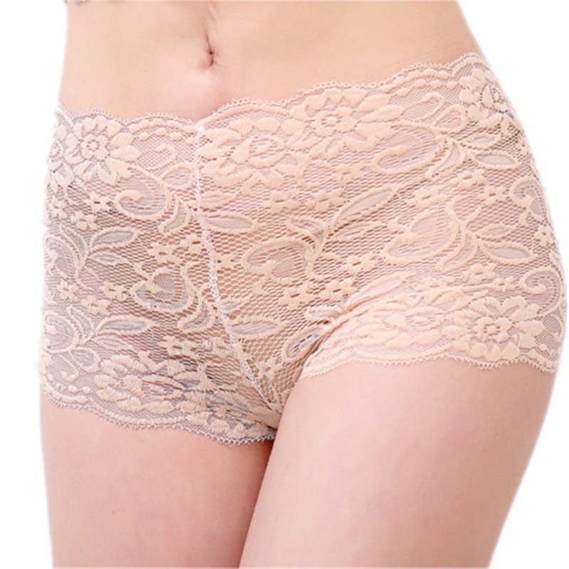 

Lovely Sexy Lace Skin Color Panties