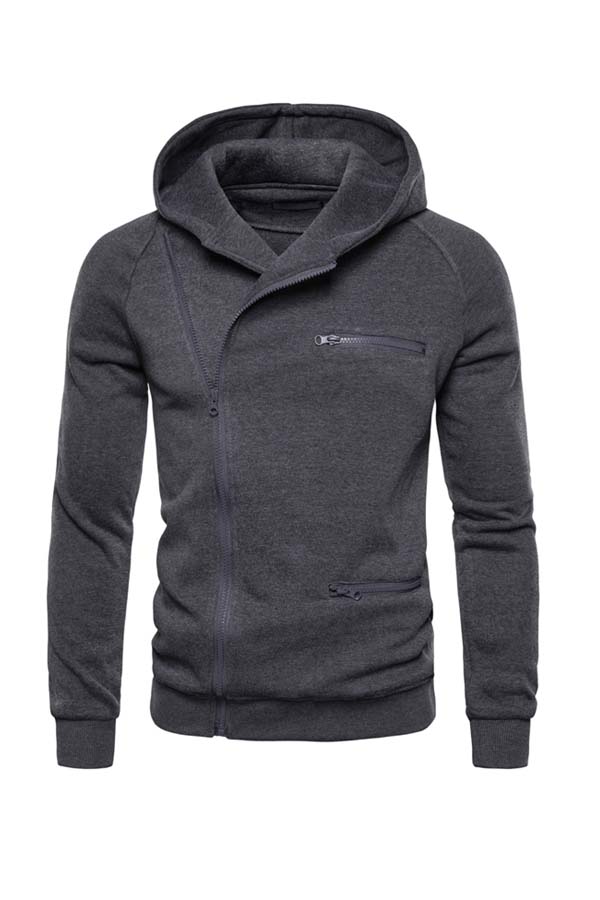 

Lovely Casual Hooded Collar Dark Grey Hoodie
