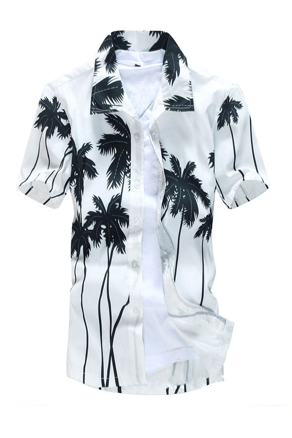 

Lovely Casual Print White Shirt