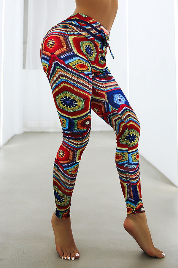 

Lovely Chic Print Multicolor Pants, Multi