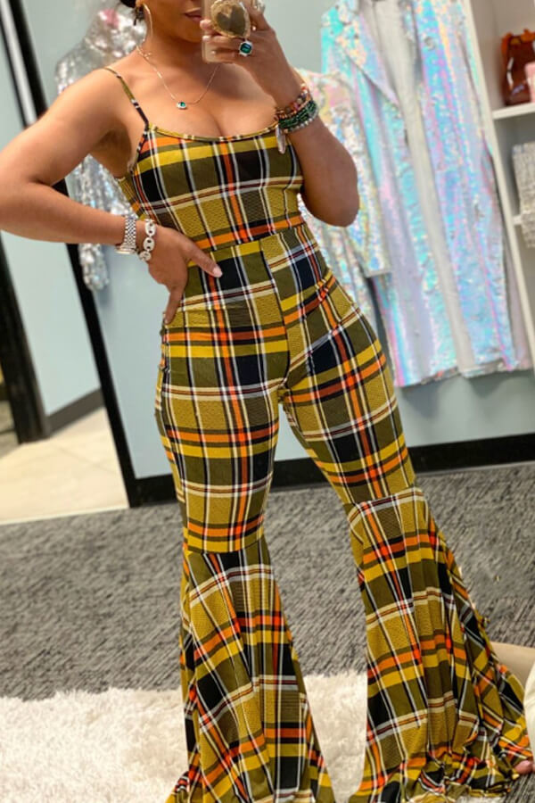 yellow one piece jumpsuit