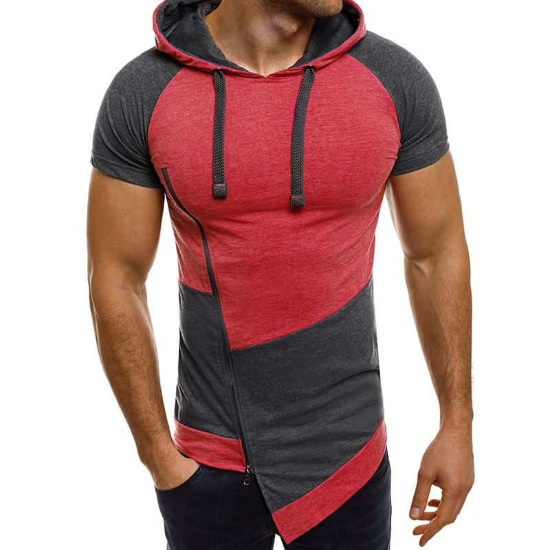 

Lovely Casual Color-lump Hooded Collar Red Hoodie
