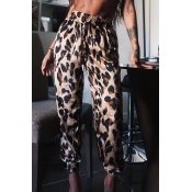 Lovely Casual Leopard Print Pants
