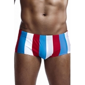 Lovely Striped Multicolor Man Swimming Shorts