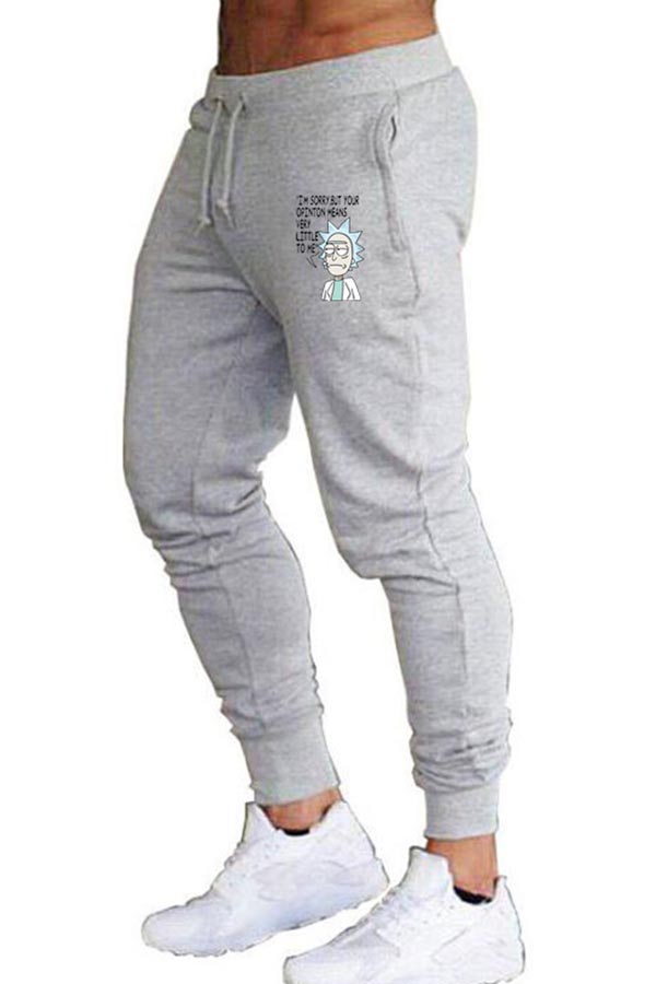 

Lovely Casual Print Light Grey Pants Set