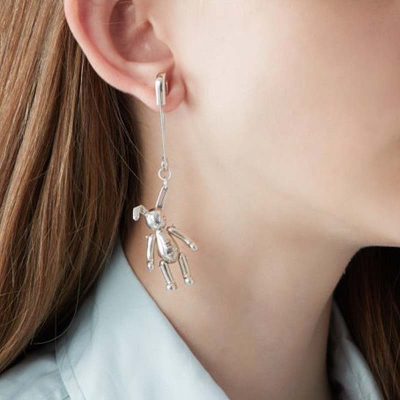 

Lovely Trendy Cartoon Silver Earring