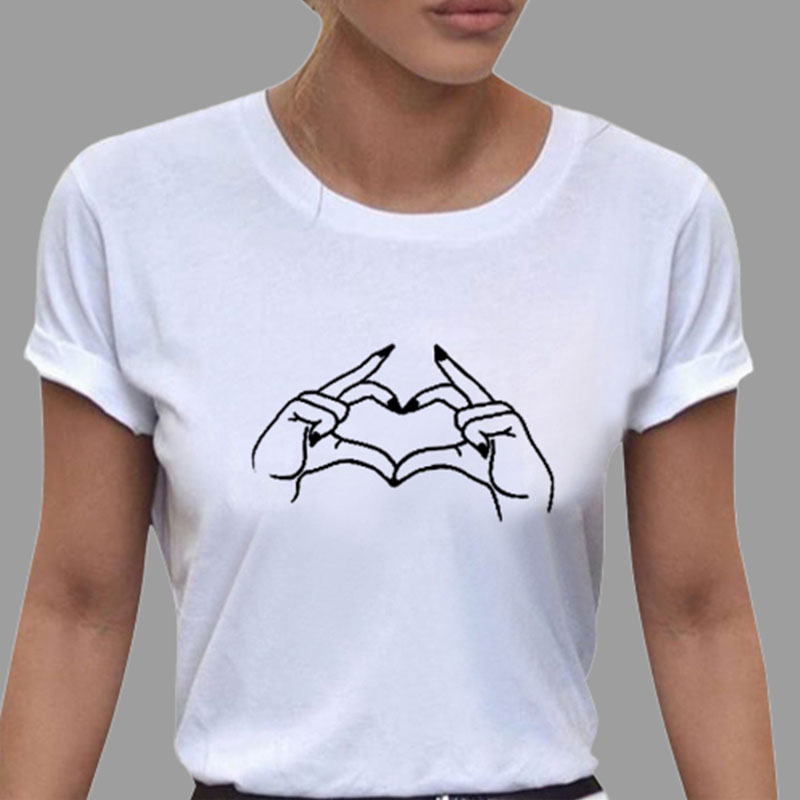 

Lovely Casual Print White Plus Size T-shirt