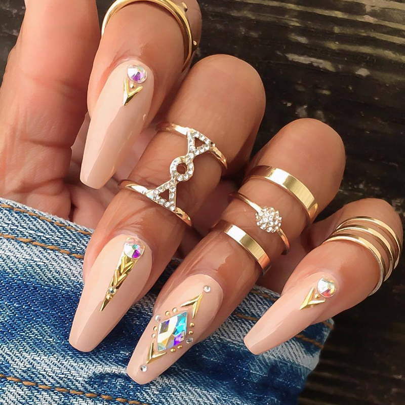 

Lovely Trendy Punk Gold Alloy Ring