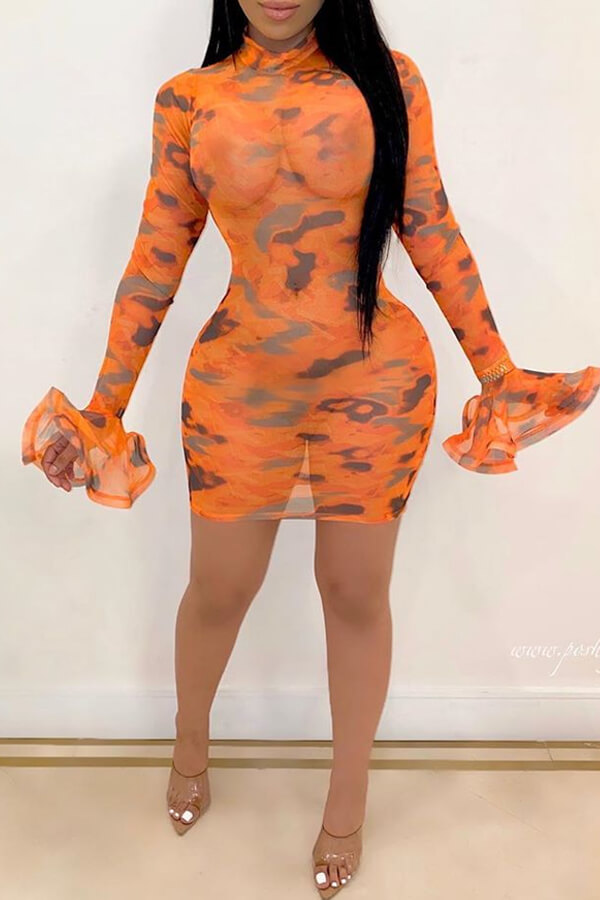 

Lovely Trendy Print Croci Mini Dress