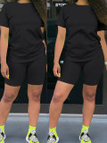 LW BASICS Round Neck Regular Fit Shorts Set