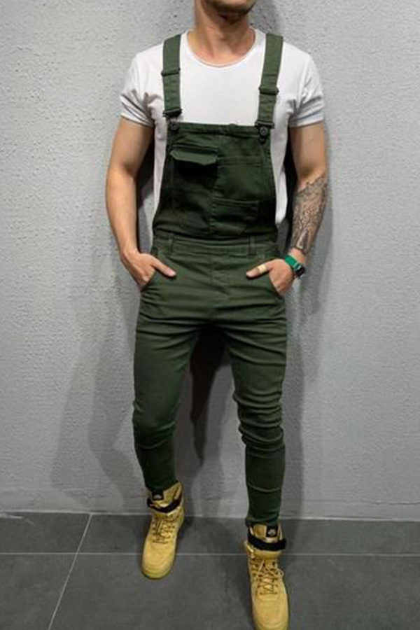 

Lovely Trendy Hollow-out Green One-piece Jumpsuit
