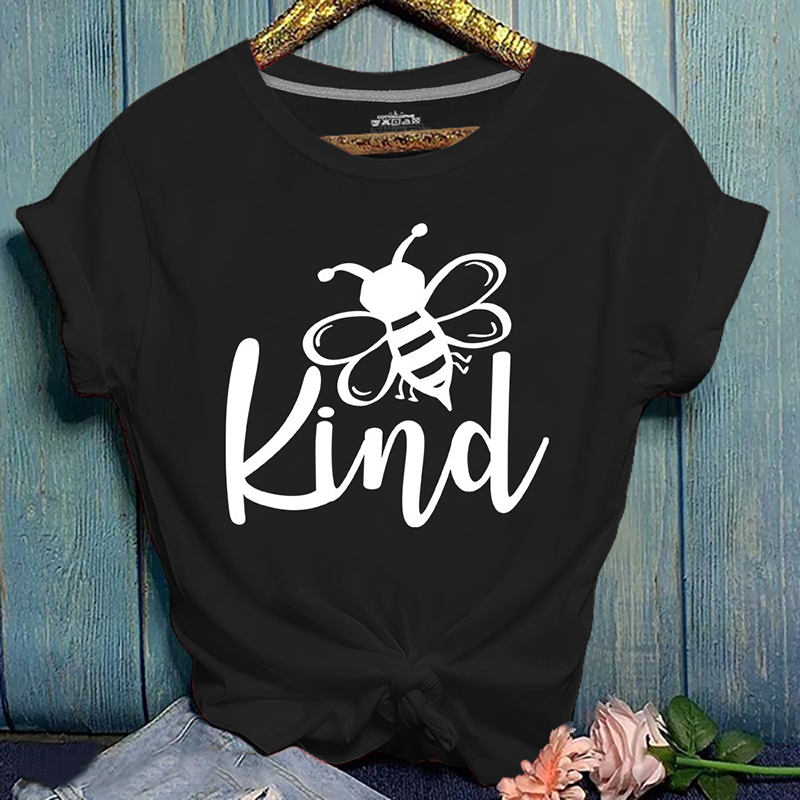 

Lovely Casual Letter Print Black T-shirt