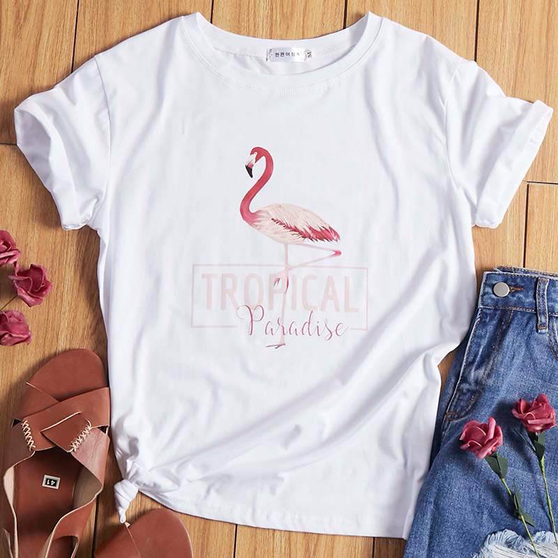 

Lovely Leisure Print White T-shirt