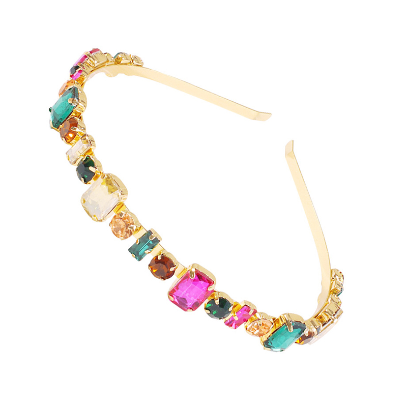 

Lovely Sweet Rhinestone Decorative Multicolor Headband, Multi