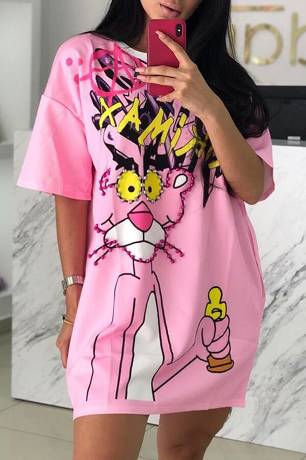 cartoon t shirt dress