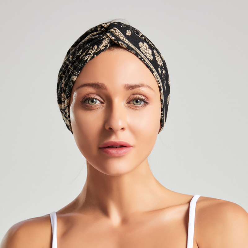 

Lovely Bohemian Print Black Headband