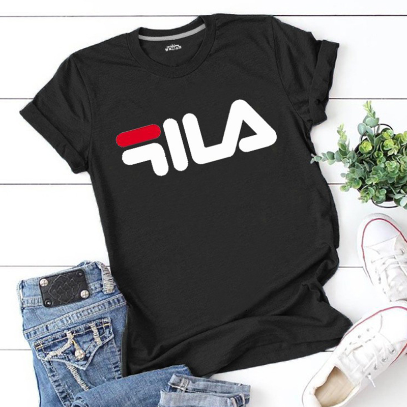 

Lovely Leisure O Neck Letter Print Black T-shirt