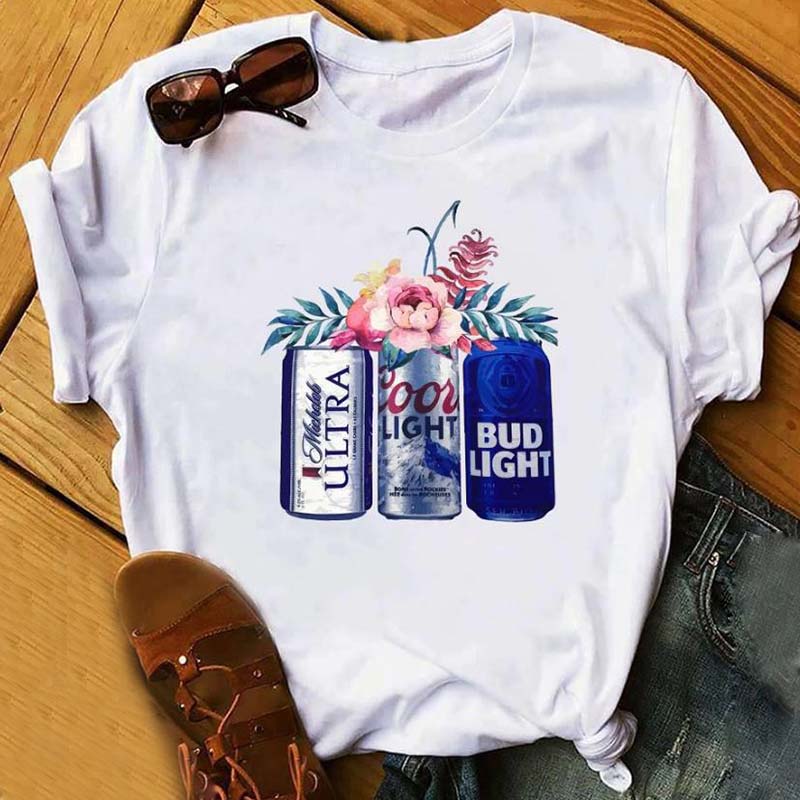 

Lovely Leisure Print White Plus Size T-shirt