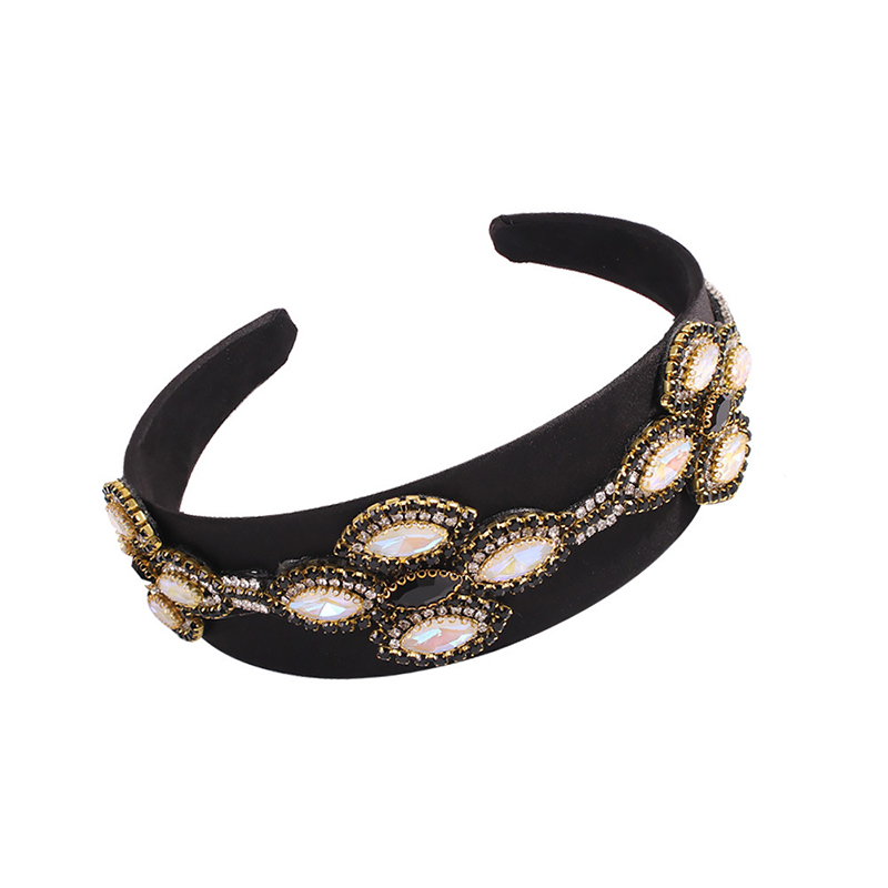 

Lovely Trendy Rhinestone Decorative Beige Headband