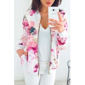 Lovely Trendy Print Multicolor Jacket
