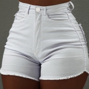 Lovely Leisure Basic White Shorts