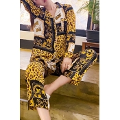 Lovely Casual Leopard Print Sleepwear