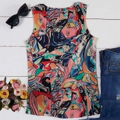 Lovely Leisure Print Multicolor Camisole